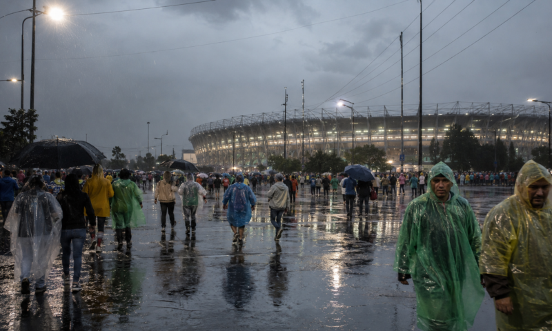 Lluvia amenaza el México vs Inglaterra en CDMX